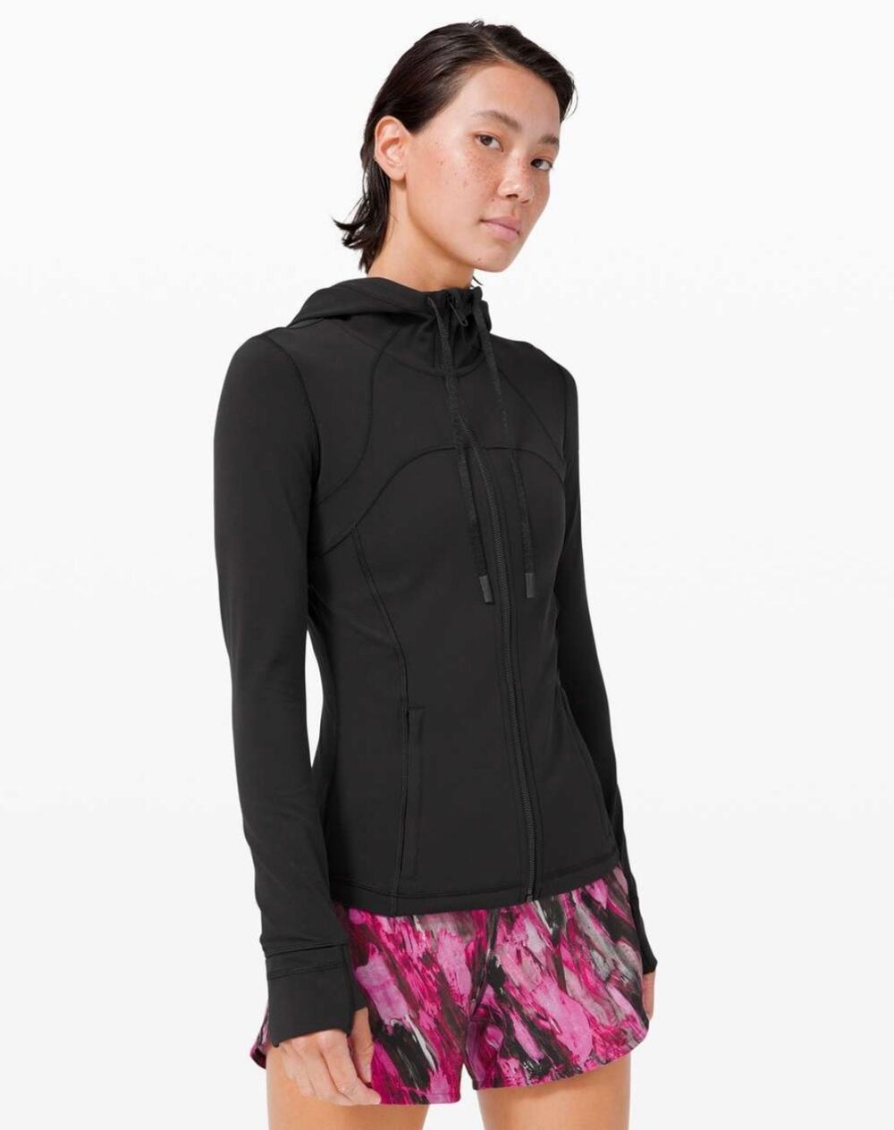 Lululemon Hooded Define Jacket Nulu Black Size 8 Full Zip Yoga Running